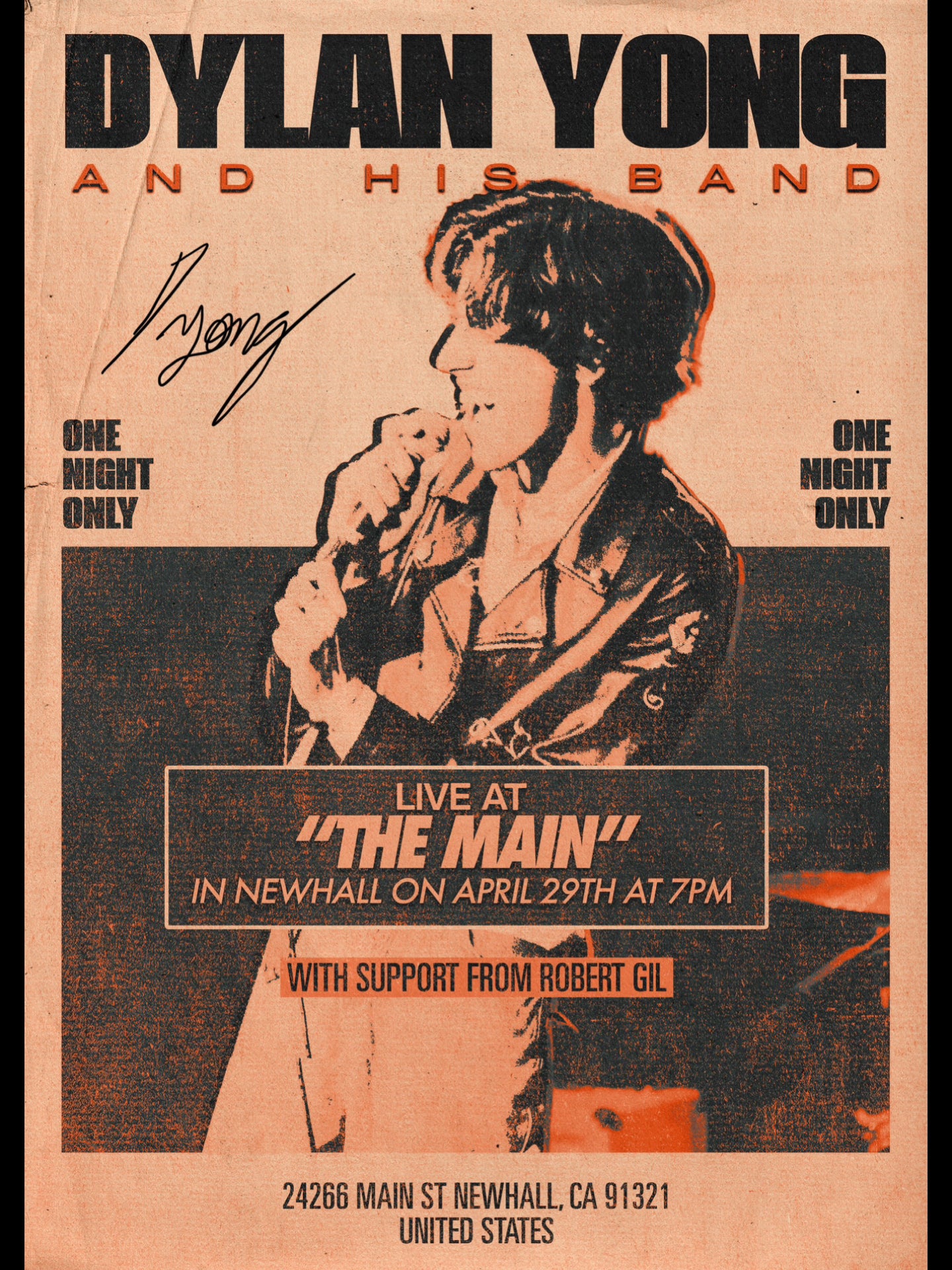 "Live At The MAIN" Poster (SIGNED)