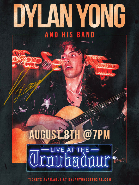 "Live At the Troubadour" Poster (SIGNED)